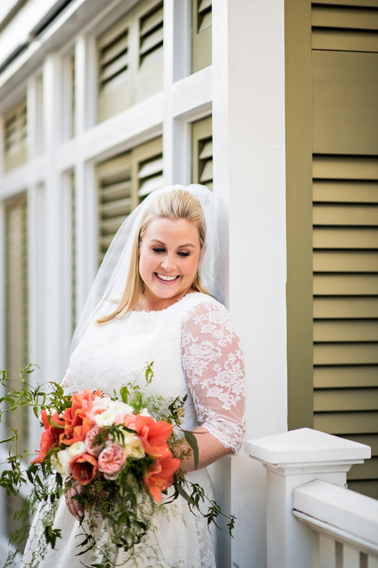 Natural Chic Navy and Orange Wedding via TheELD.com