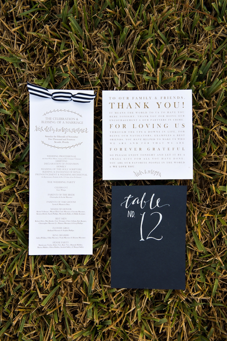 Natural Chic Navy and Orange Wedding via TheELD.com