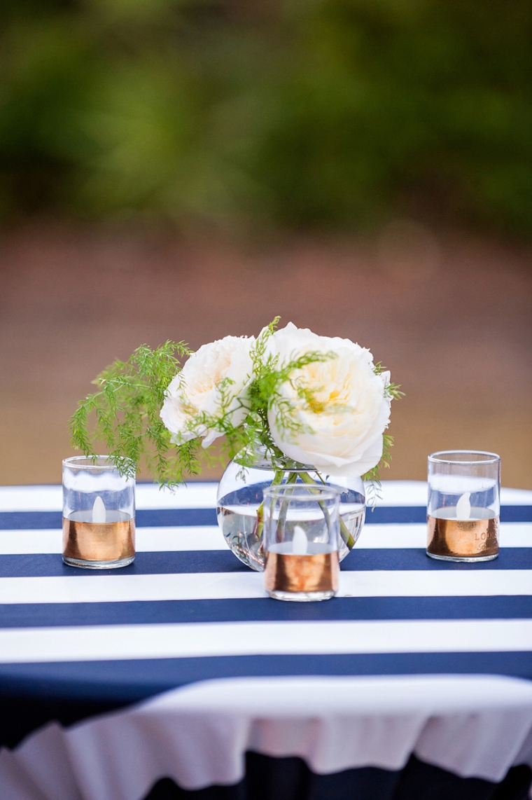 Natural Chic Navy and Orange Wedding via TheELD.com