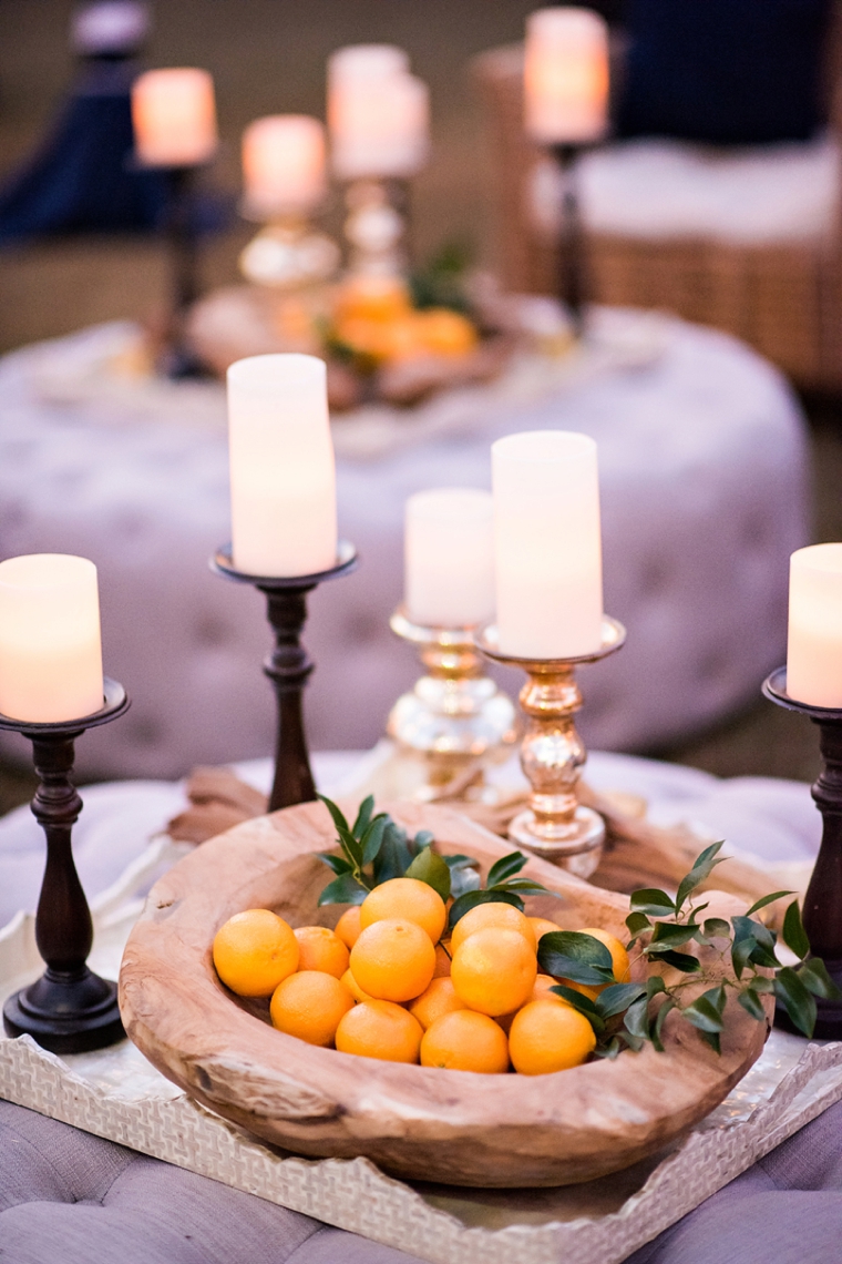 Natural Chic Navy and Orange Wedding via TheELD.com