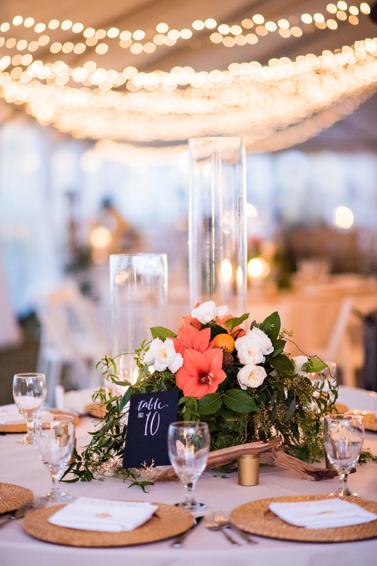 Natural Chic Navy and Orange Wedding via TheELD.com