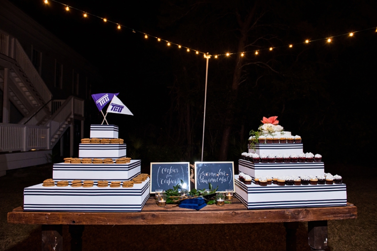 Natural Chic Navy and Orange Wedding via TheELD.com