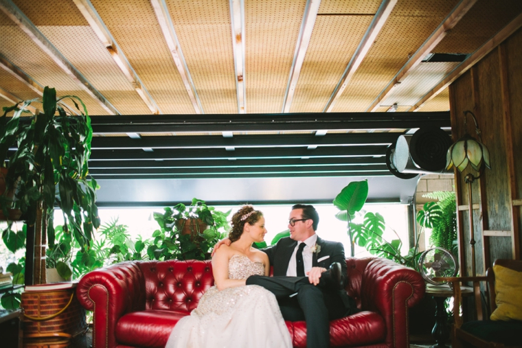 A Sparkly and Eclectic Smog Shoppe Wedding via TheELD.com