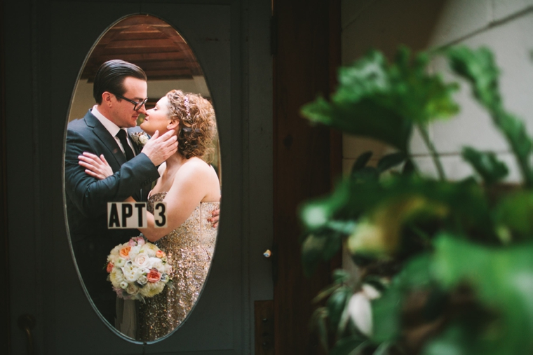 A Sparkly and Eclectic Smog Shoppe Wedding via TheELD.com