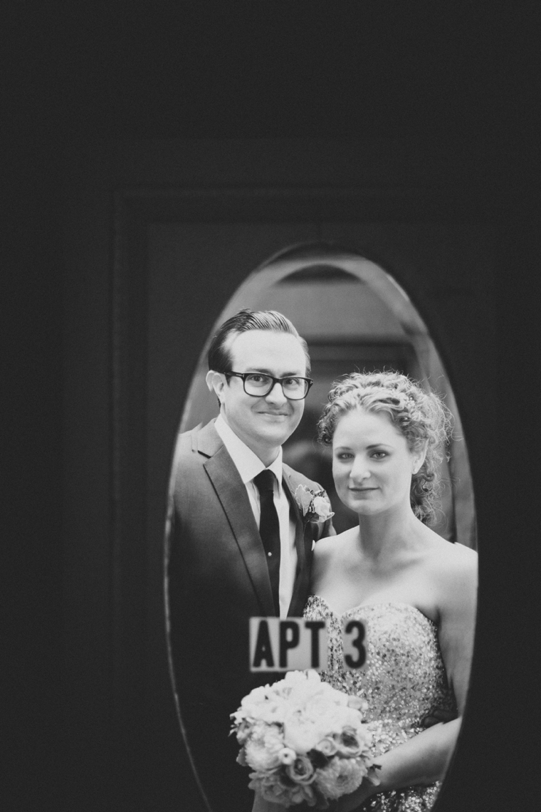 A Sparkly and Eclectic Smog Shoppe Wedding via TheELD.com