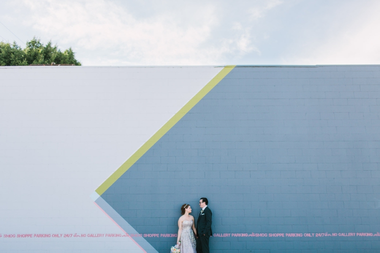 A Sparkly and Eclectic Smog Shoppe Wedding via TheELD.com