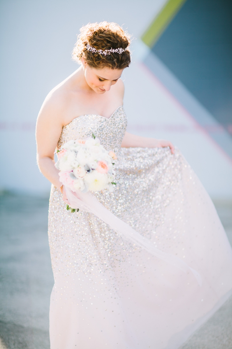 A Sparkly and Eclectic Smog Shoppe Wedding via TheELD.com