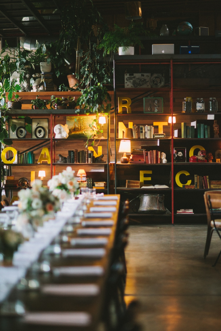 A Sparkly and Eclectic Smog Shoppe Wedding via TheELD.com