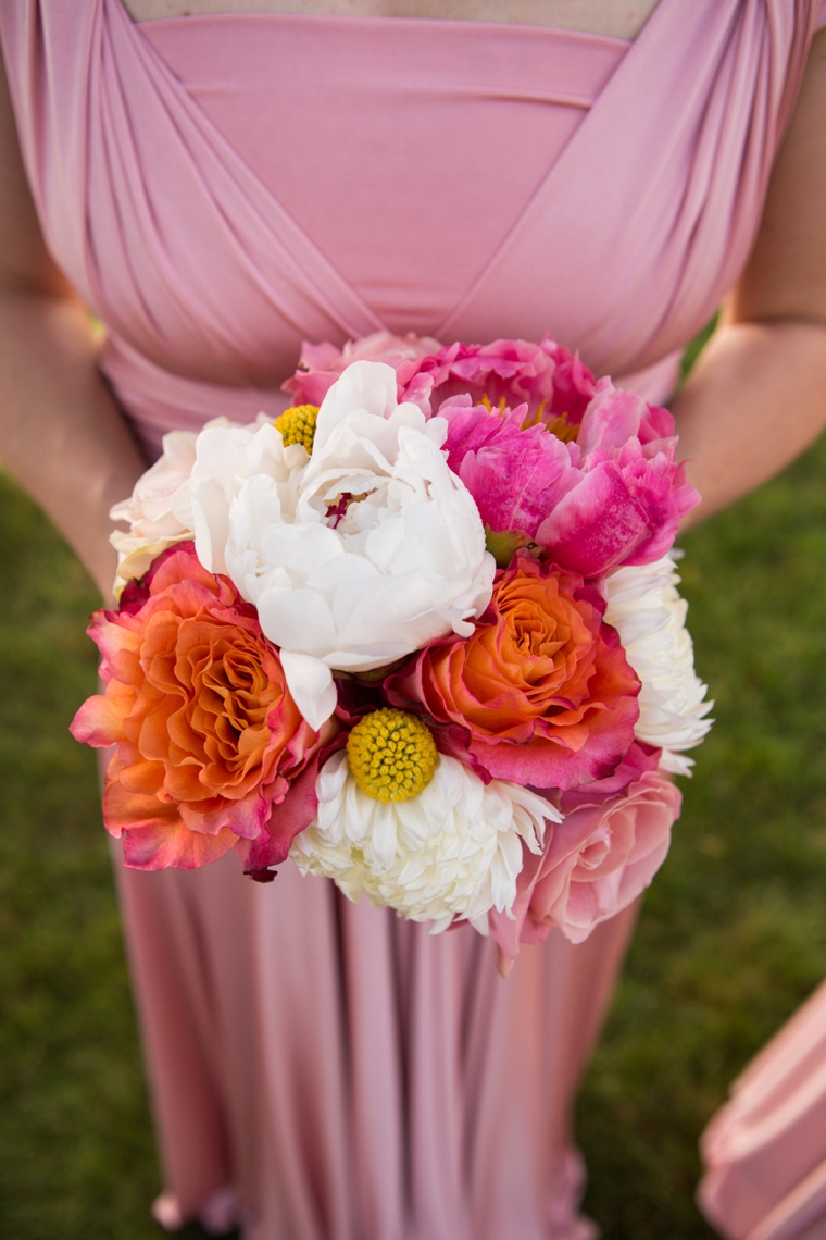 An Elegant Pink and Orange Wedding via TheELD.com