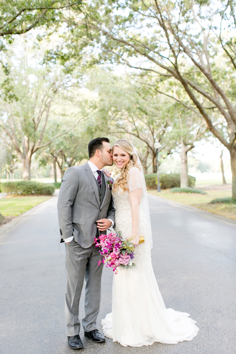 A Chic Plum & Champagne Wedding via TheELD.com