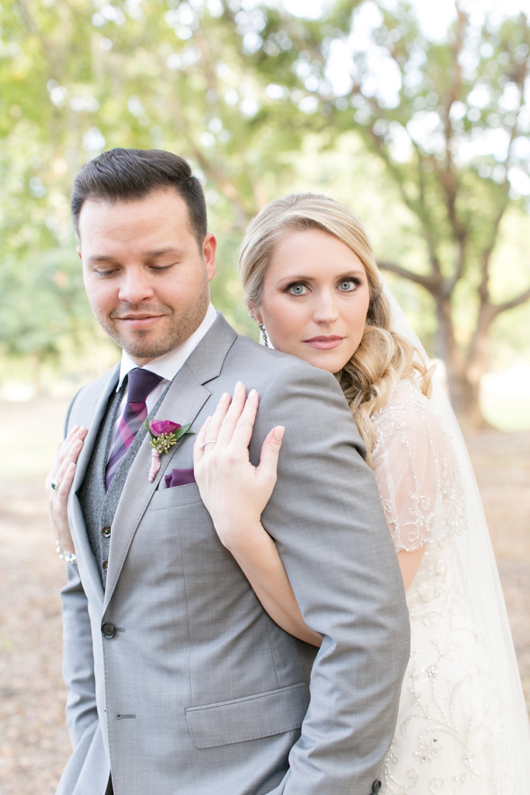 A Chic Plum & Champagne Wedding via TheELD.com