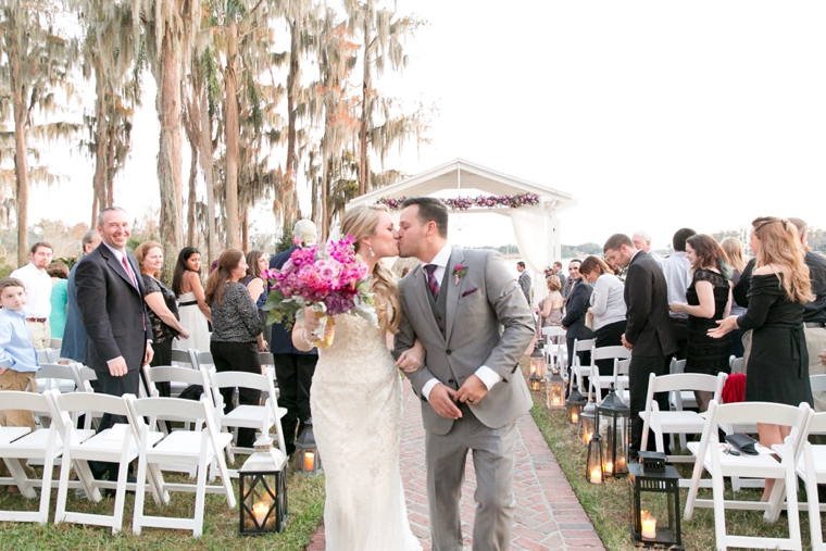 A Chic Plum & Champagne Wedding via TheELD.com