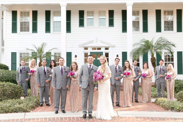 A Chic Plum & Champagne Wedding via TheELD.com