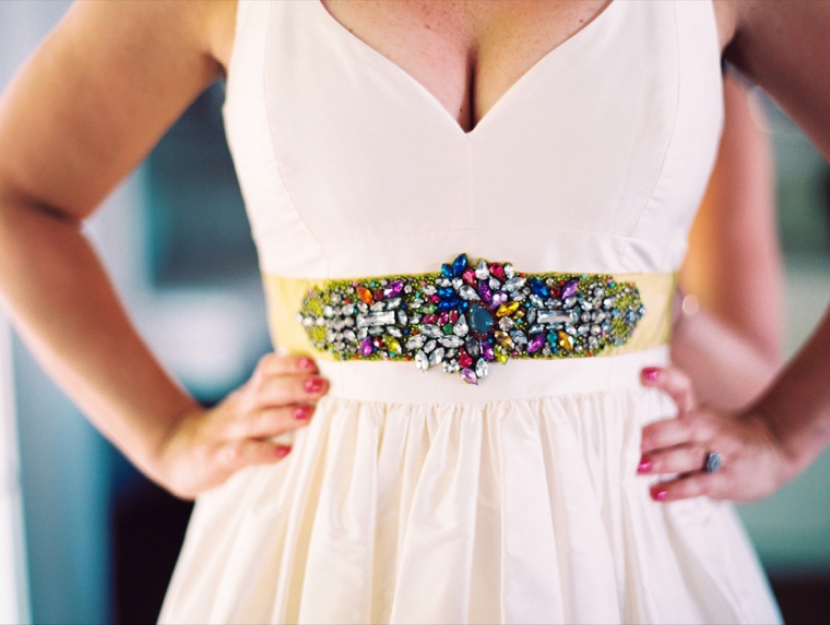 A Glitter Filled Colorful Wedding In North Carolina via TheELD.com