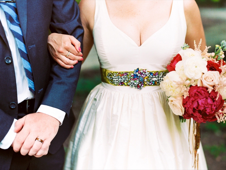 A Glitter Filled Colorful Wedding In North Carolina via TheELD.com