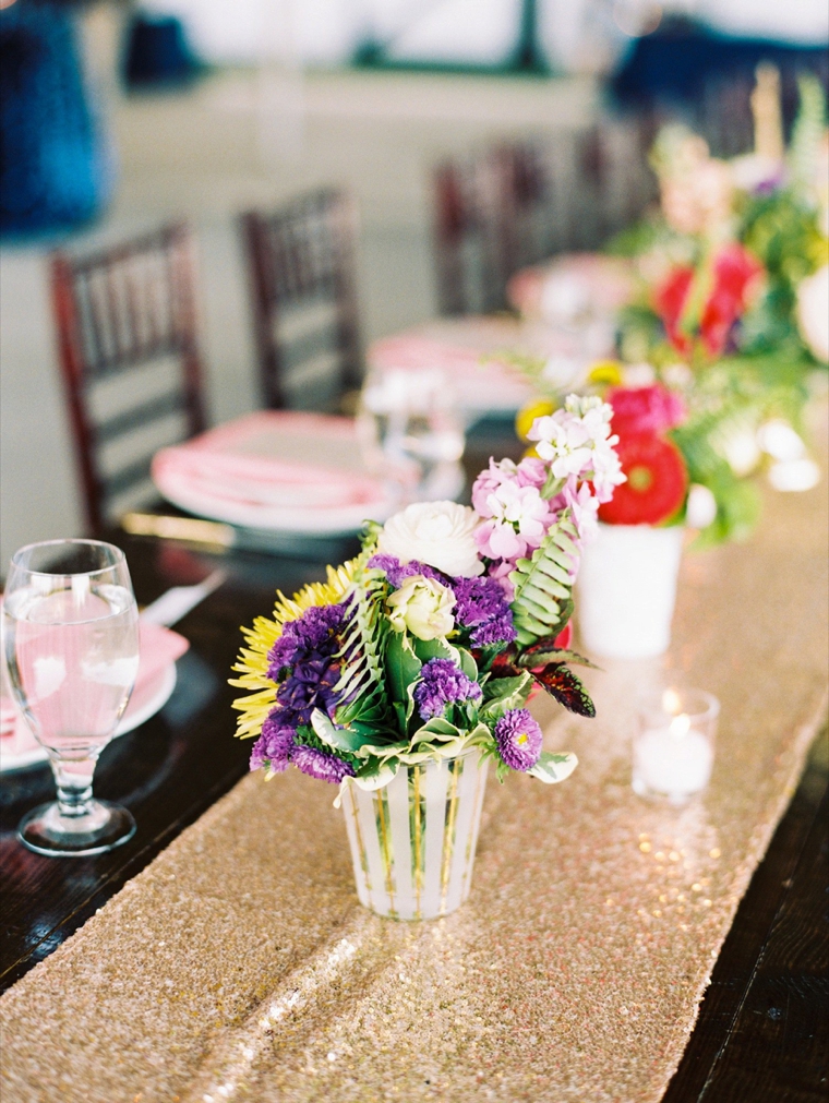 A Glitter Filled Colorful Wedding In North Carolina via TheELD.com