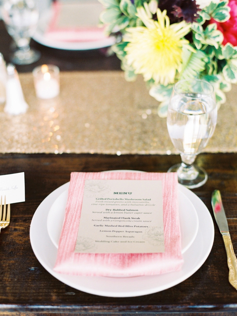 A Glitter Filled Colorful Wedding In North Carolina via TheELD.com