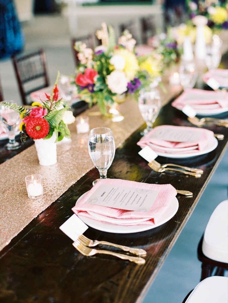 A Glitter Filled Colorful Wedding In North Carolina via TheELD.com