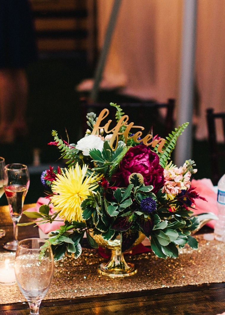 A Glitter Filled Colorful Wedding In North Carolina via TheELD.com