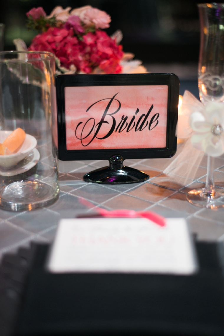 A Modern Pink Watercolor Wedding via TheELD.com