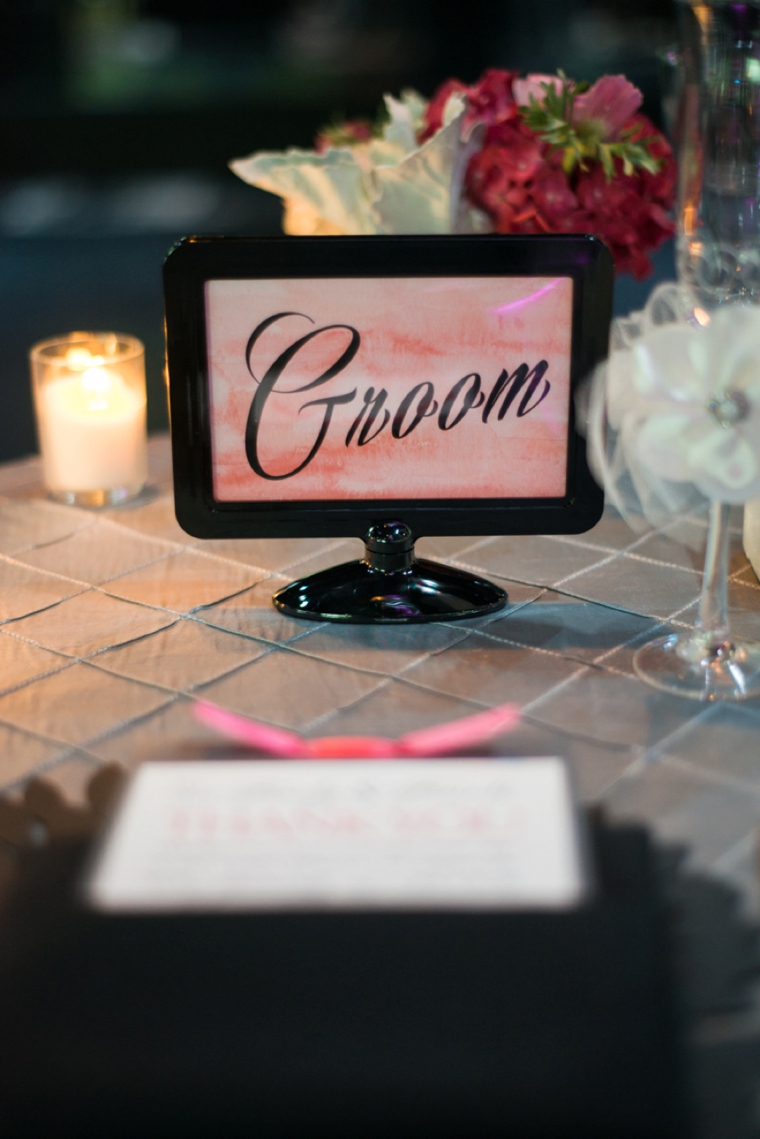 A Modern Pink Watercolor Wedding via TheELD.com