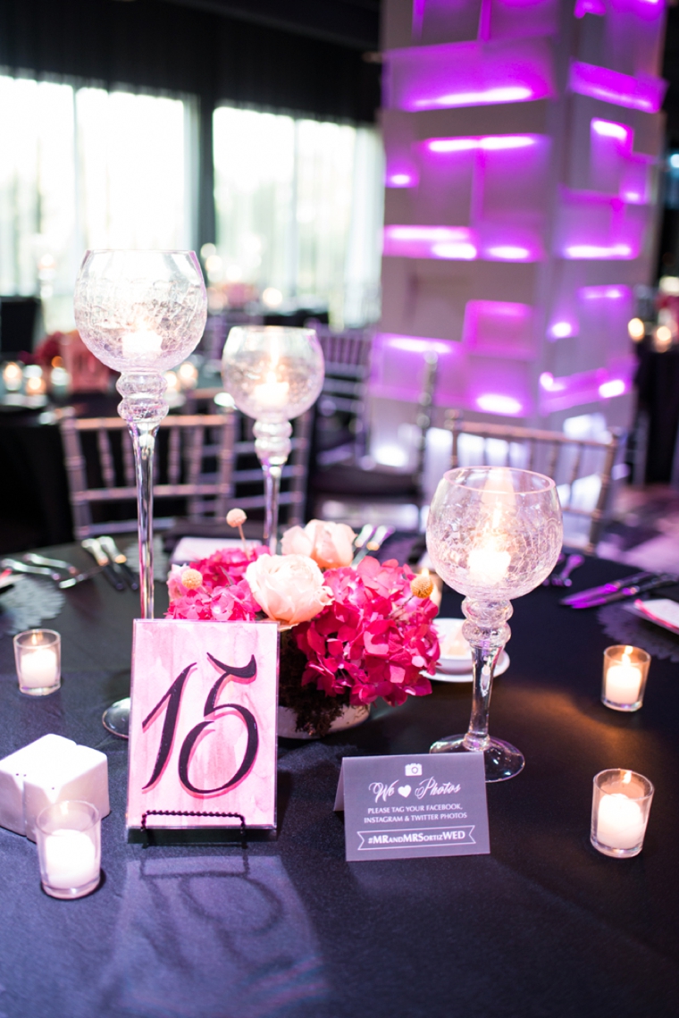 A Modern Pink Watercolor Wedding via TheELD.com