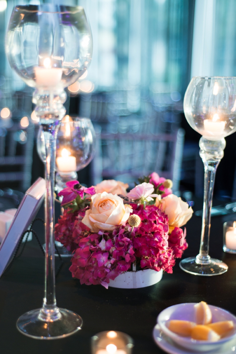 A Modern Pink Watercolor Wedding via TheELD.com