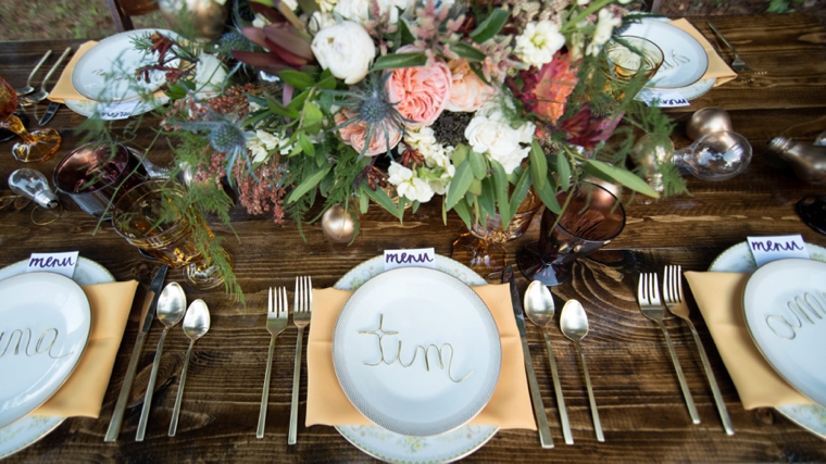 Eclectic Yellow, Plum & Marsala Wedding Ideas via TheELD.com