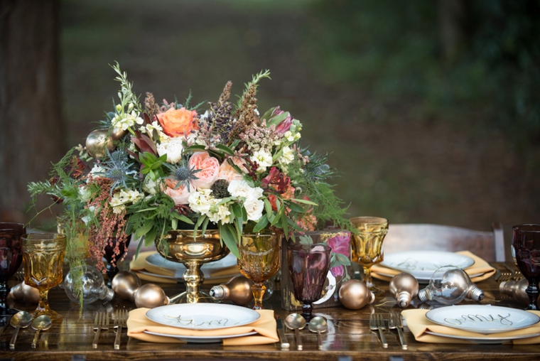 Eclectic Yellow, Plum & Marsala Wedding Ideas via TheELD.com