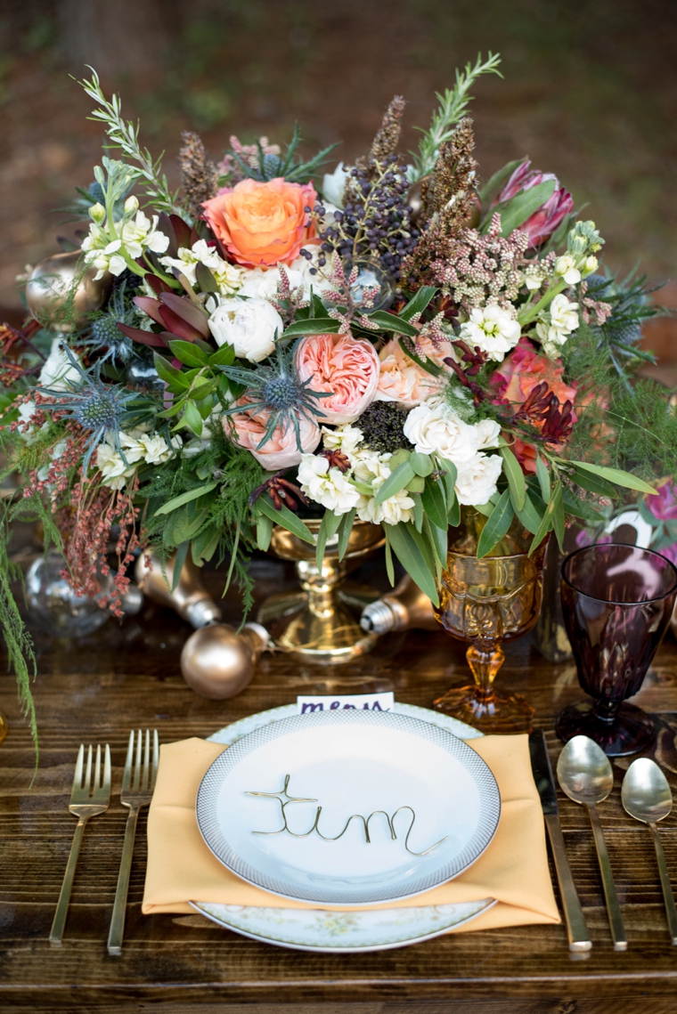 Eclectic Yellow, Plum & Marsala Wedding Ideas via TheELD.com