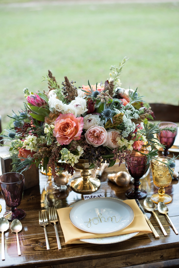 Eclectic Yellow, Plum & Marsala Wedding Ideas via TheELD.com