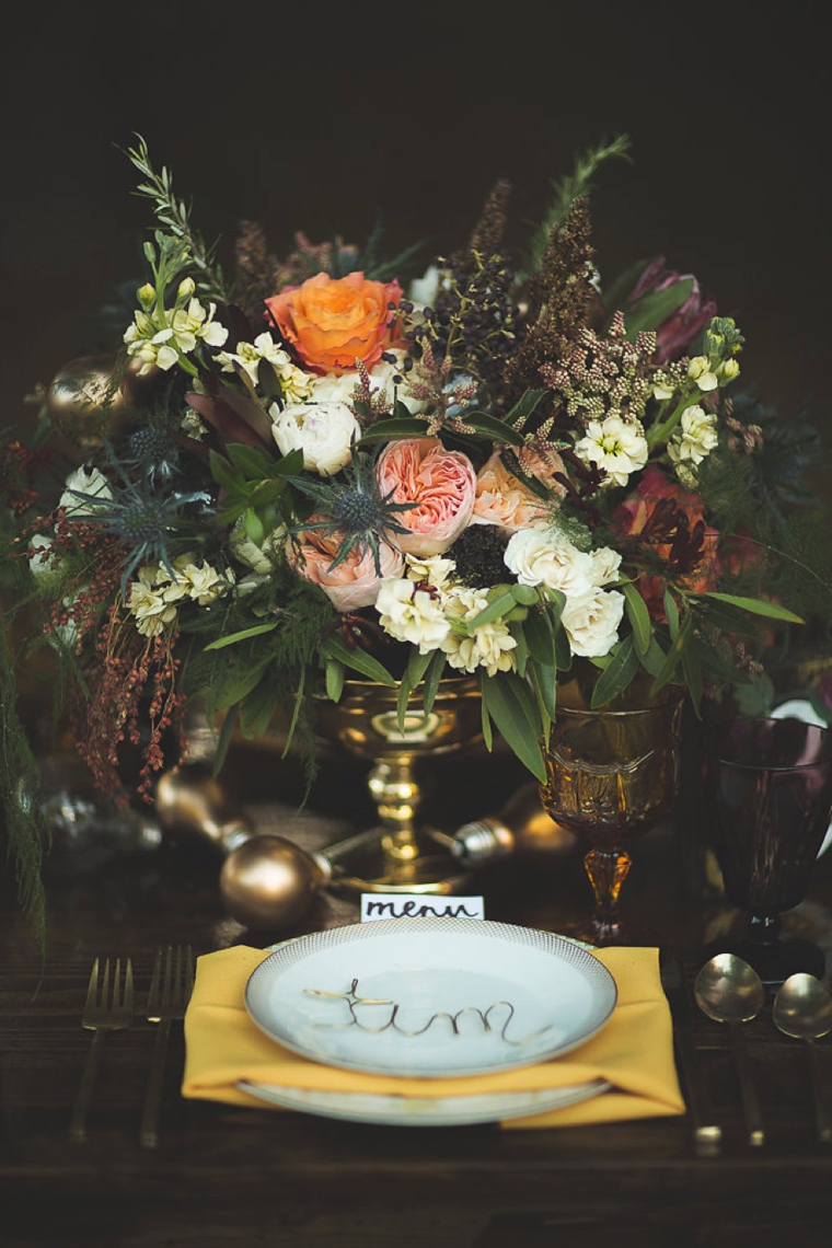 Eclectic Yellow, Plum & Marsala Wedding Ideas via TheELD.com