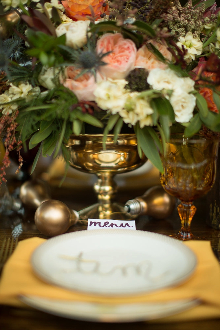 Eclectic Yellow, Plum & Marsala Wedding Ideas via TheELD.com