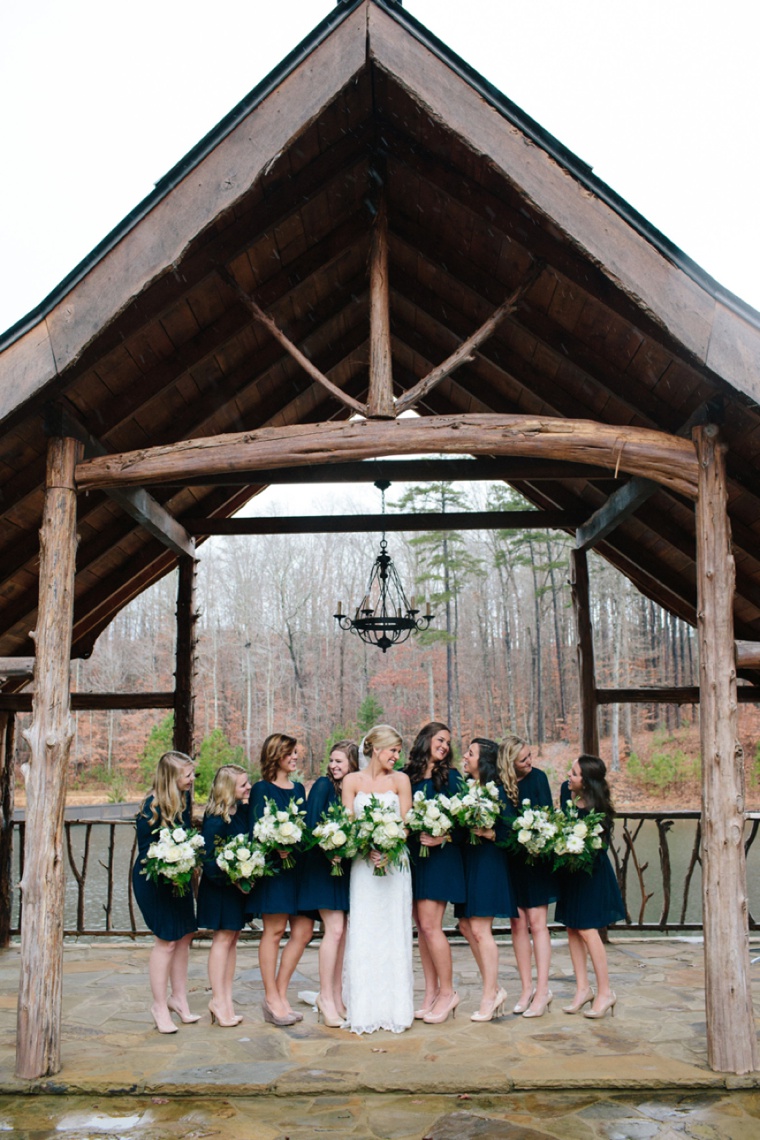 A Rustic Green and White Wedding via TheELD.com