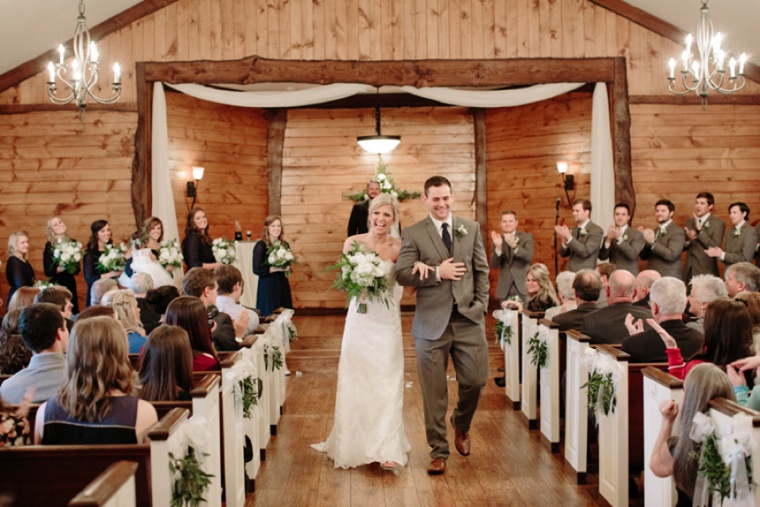 A Rustic Green and White Wedding via TheELD.com