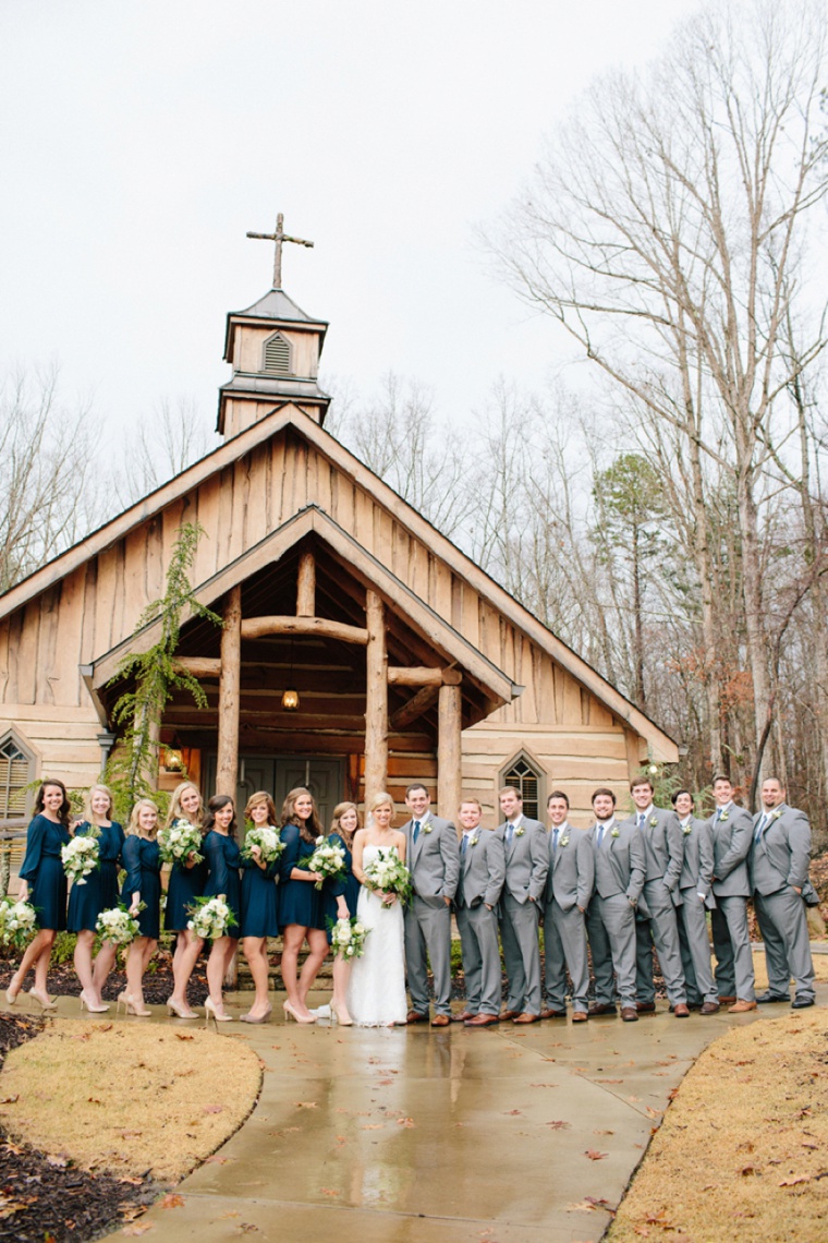 A Rustic Green and White Wedding via TheELD.com