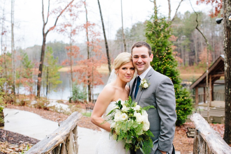 A Rustic Green and White Wedding via TheELD.com