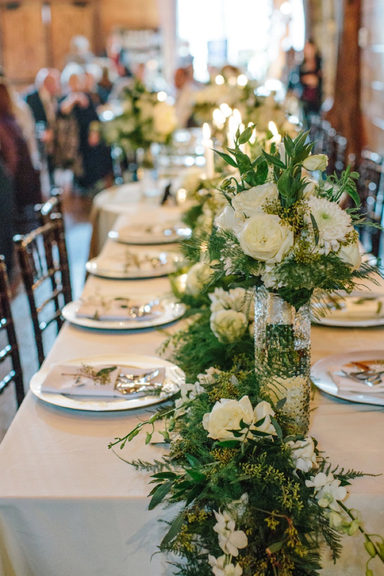 A Rustic Green and White Wedding via TheELD.com