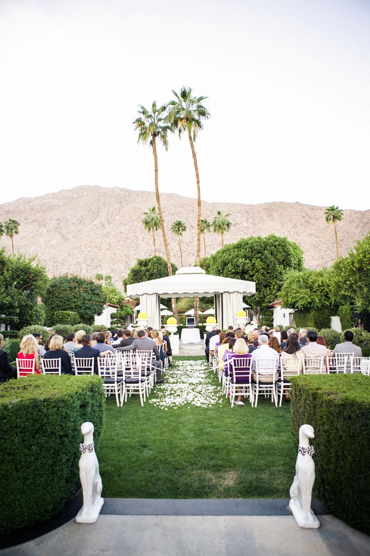 A Modern Yellow and Gray Palm Springs Wedding via TheELD.com