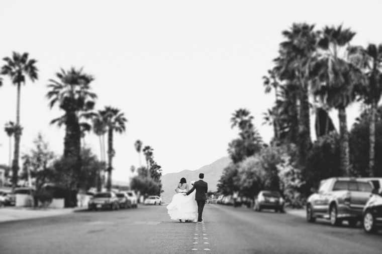 A Modern Yellow and Gray Palm Springs Wedding via TheELD.com
