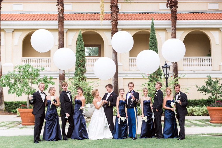 A Sophisticated Navy and White Wedding via TheELD.com