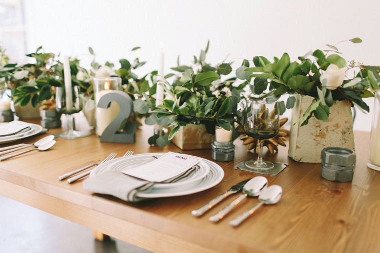 Chic Modern & Industrial Wedding Inspiration via TheELD.com