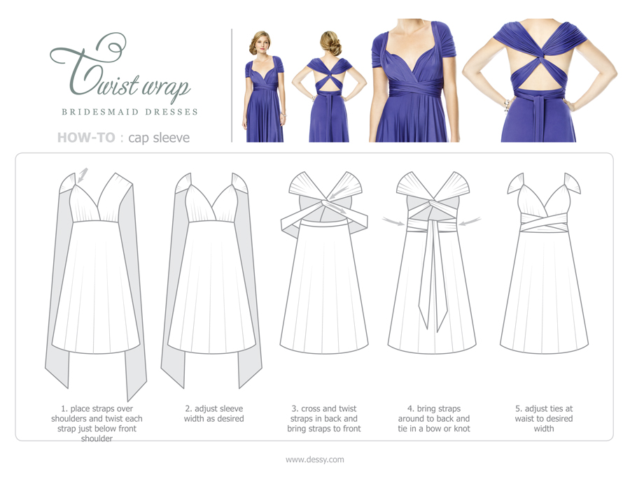 An Easy Way To Have All Different Bridesmaid Dresses via TheELD.com