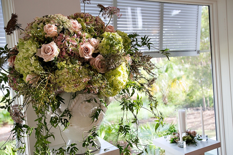 A Blush & Blue Rustic Elegant Wedding via TheELD.com