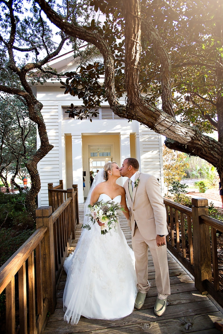 A Blush & Blue Rustic Elegant Wedding via TheELD.com