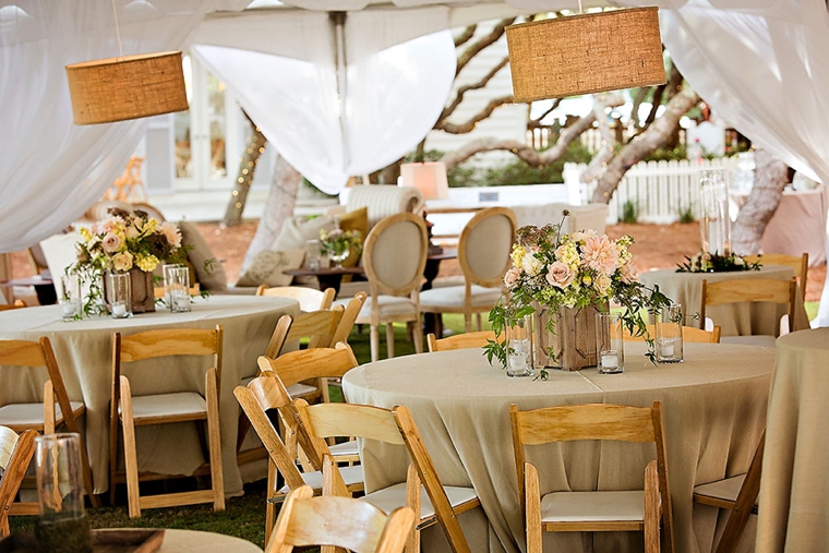 A Blush & Blue Rustic Elegant Wedding via TheELD.com