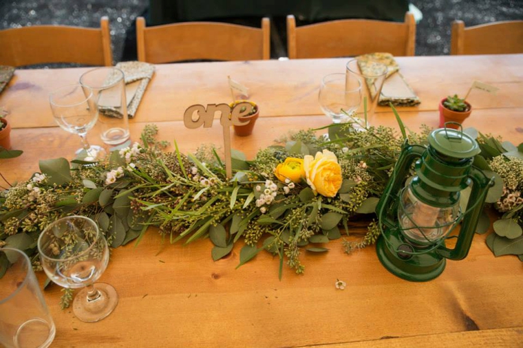 A Glamping Themed Yellow and Green Wedding via TheELD.com