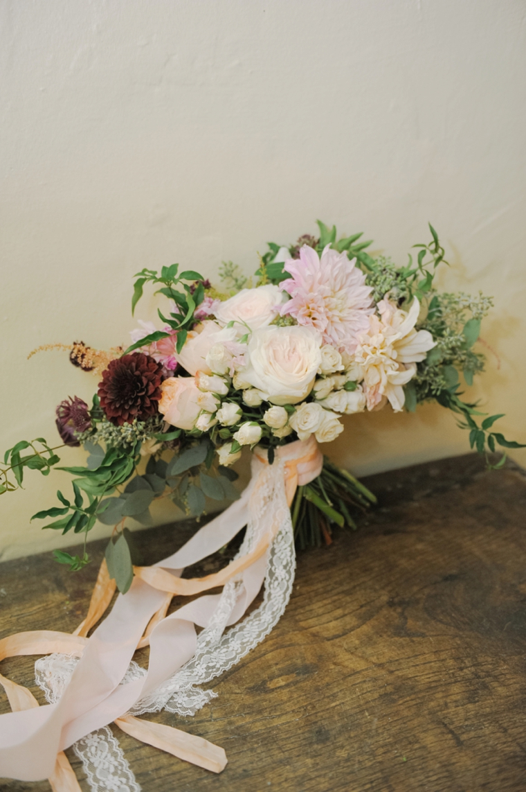 A Romantic Burgundy and Blush Wedding via TheELD.com