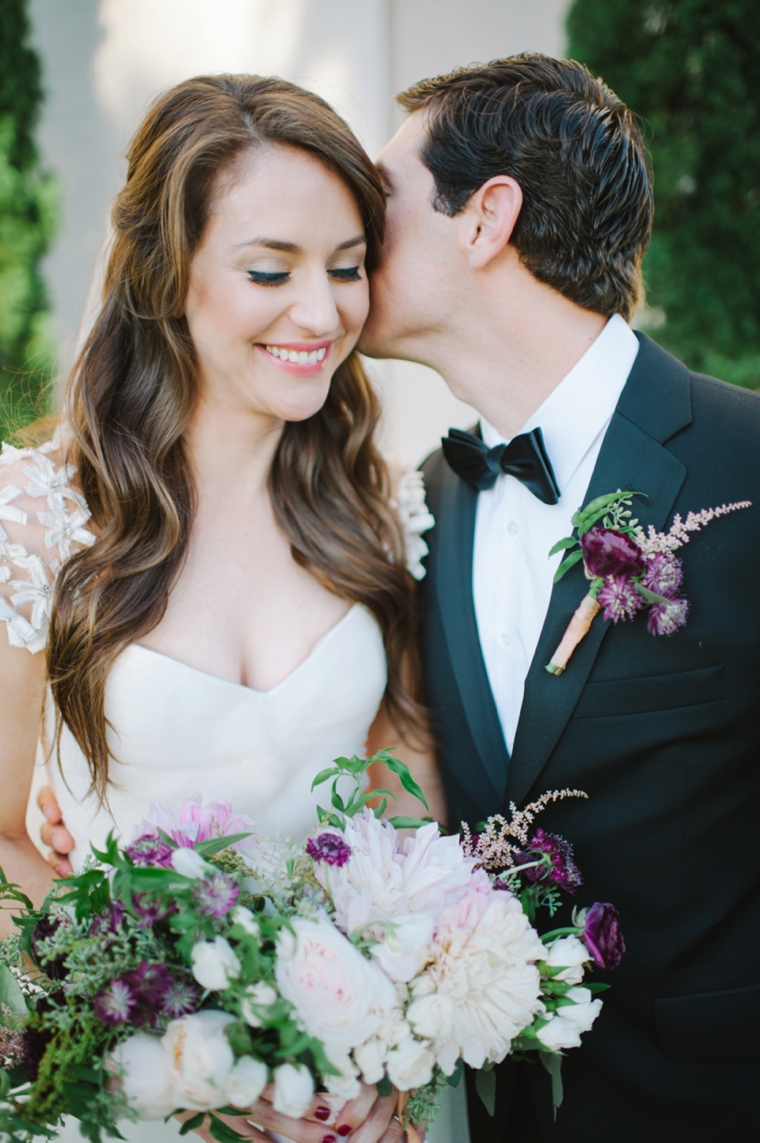 A Romantic Burgundy and Blush Wedding via TheELD.com