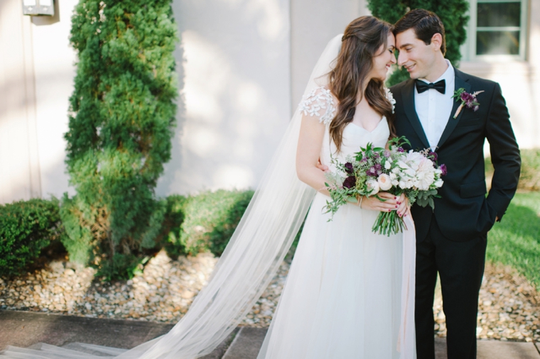 A Romantic Burgundy and Blush Wedding via TheELD.com